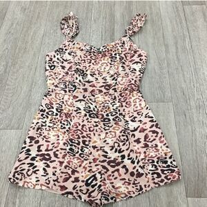 Wild Honey Animal Print Romper